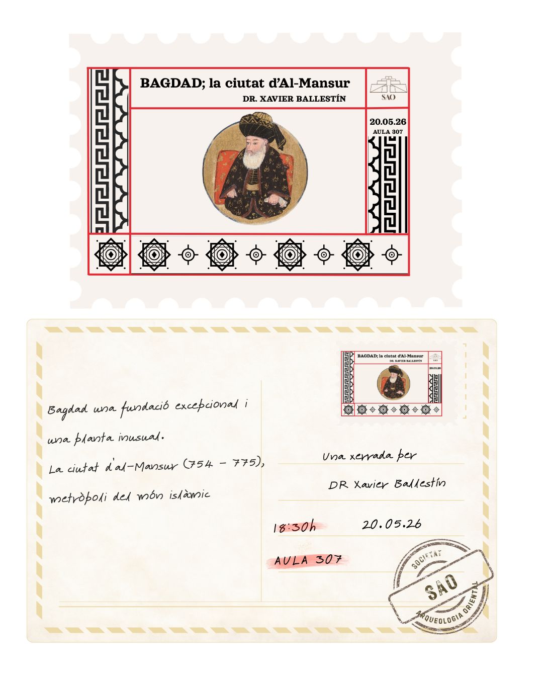 Cartell Bagdad, la ciutat d'Al-Mansur - Dr. Xavier Ballestín